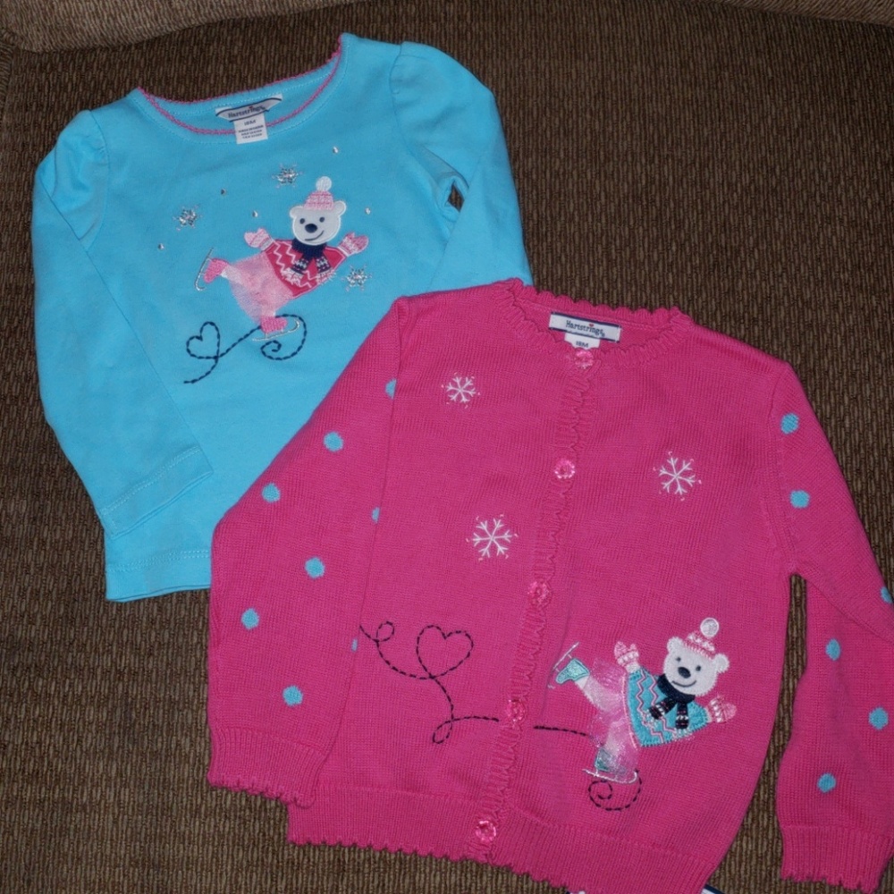 Hartstrings Cardigan & matching L/S top